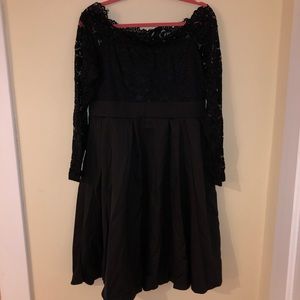 Lace off the shoulder dress